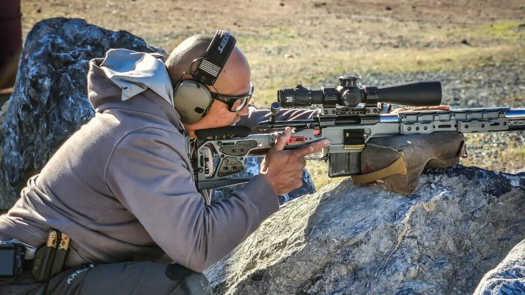 Competitor at a centerfire match.